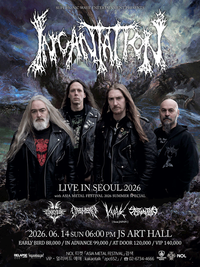 INCANTATION  LIVE IN SEOUL 2026