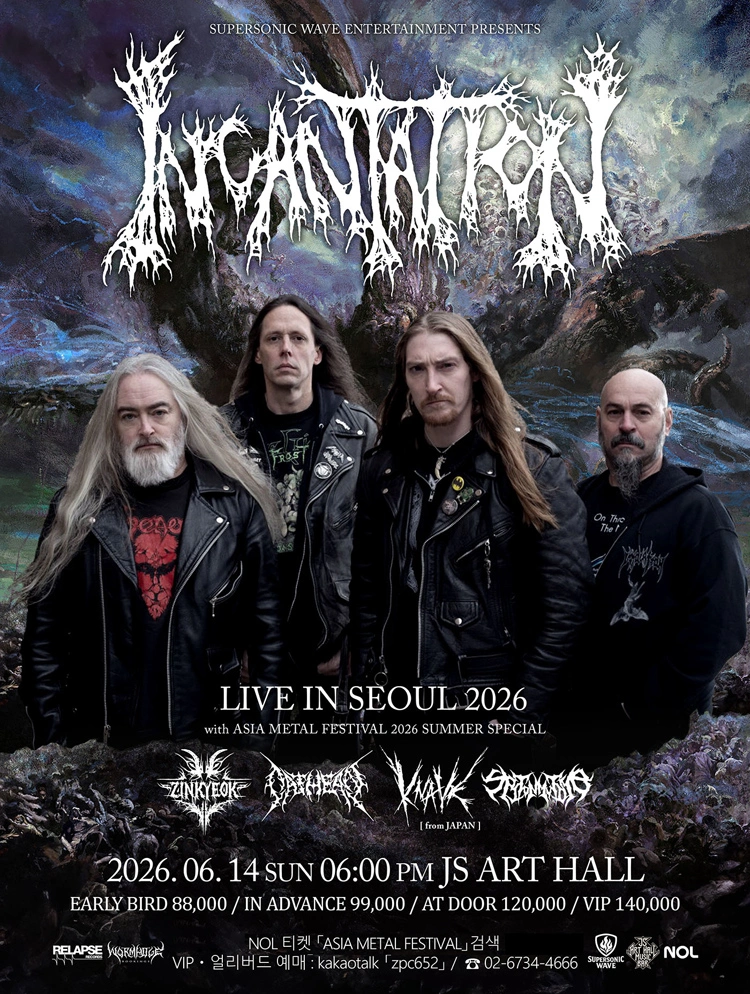 INCANTATION  LIVE IN SEOUL 2026 상세 이미지